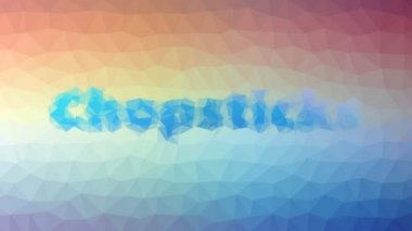 Çubuklar tuhaf tesselleştirilmiş döngüleri çözüyor hareket eden üçgenler