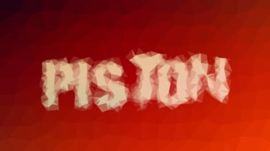 Piston solukluğu garip tesselleştirilmiş döngülü animasyon çokgenleri