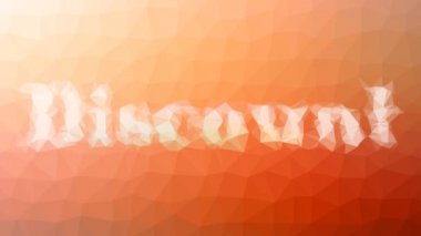 İndirim Solgunluğu İlginç Tesselleştirilmiş Döngü Canlandırmalı Üçgenler