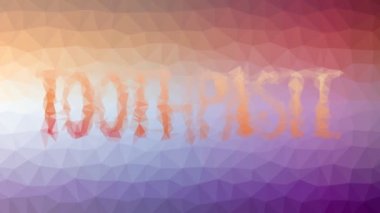 Diş macunu çözümleme ilginç tesselleştirme döngüsü canlandırma üçgenleri