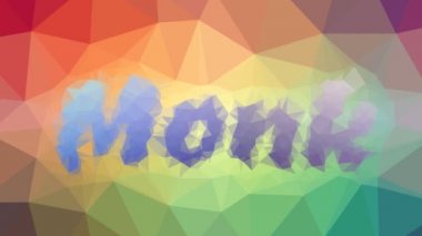 Keşiş teknolojik tesselleştirilmiş döngüyü çözüyor animasyon üçgenleri