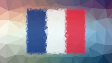 Saint Martin Flag ISO: MF tekno tesselleştirilmiş döngü titreşimli çokgenler olarak ortaya çıktı