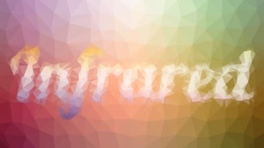 Kızılötesi görünüm tekno tessellasyon döngüsü canlandırılmış üçgenler