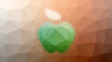 Elma soluklaşır garip tessellasyon döngüsü canlandırılmış üçgenler