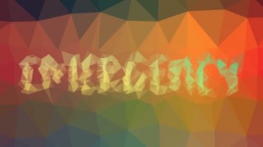 Acil durum soluklaşması garip tesselleştirilmiş döngü hareketli üçgenler