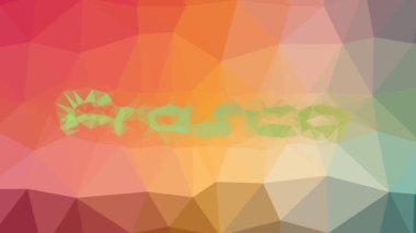 Fresco çözünen teknolojik tesselleme döngüsü animasyon çokgenleri
