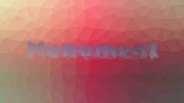 Tekno tesselleştirilmiş bir anıt. Titreşimli çokgenler.