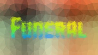 Cenaze solgunluğu ilginç tessellasyon hareketli üçgenler