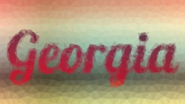 Gürcistan modern tessellasyon gibi görünüyor.