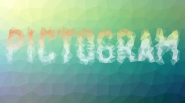 Piktogram teknolojik tesselleme döngü hareketli çokgenler