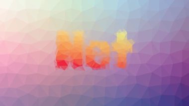 Ağ solukluğu garip tesselleme döngüsü hareket eden üçgenler