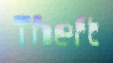 Tuhaf tessellasyon hırsızlığı animasyon çokgenler