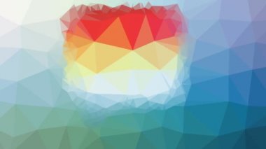 Kabarcık alt garip görünen tesselleştirilmiş döngü nabız üçgenleri