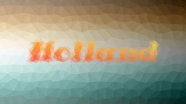 Hollanda sönük tekno tesselleme döngüsü animasyon çokgenleri