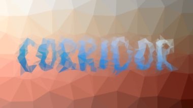 Koridor garip tesselleştirilmiş döngüler animasyon çokgenler