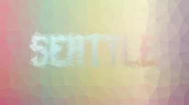 Seattle sönük garip tessellasyon döngüsü hareket eden çokgenler