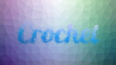 Tığ işi soluk tekno tesselleştirilmiş döngü titreşim üçgenleri