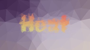 Isı, modern tessellasyonu eritiyor. Döngü, titreşim üçgenleri.