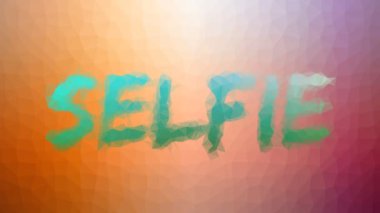 Selfie soluklaşır Garip tesselleştirilmiş döngü hareketli üçgenler