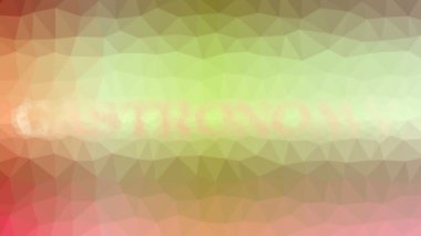 Gastronomi ilginç görünüyor. Tesselleştirilmiş döngü, titreşim üçgenleri.