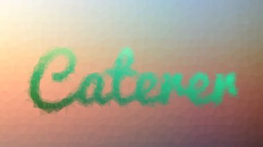 Yiyecek Söndüren Tekno Tesselleme Döngüsü Animasyon Çokgenleri