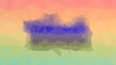 Motorlu tekne tekno tessellasyon kayboluyor hareket eden çokgenler