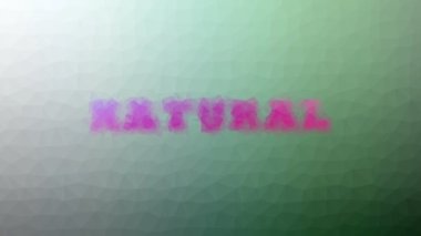 Doğal görünen Tekno Tesselleştirme Döngüsü Canlandırma Üçgenleri