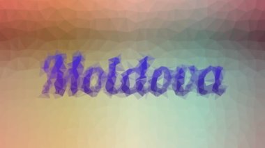 Moldova tuhaf bir şekilde tesselleştirilmiş, hareket eden çokgenler olarak görünüyor