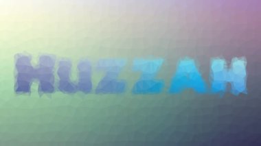 Modern Tesselleştirilmiş Huzzah Solgunlaştırılmış Döngü Canlandırma Üçgenleri