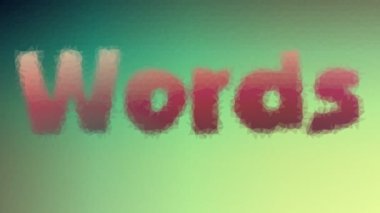 Kelimeler Tuhaf Tesselleştirilmiş Döngüleme Canlandırılmış Üçgenler