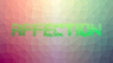 Sevgi solukluğu ilginç tesselleştirilmiş döngü hareket eden çokgenler