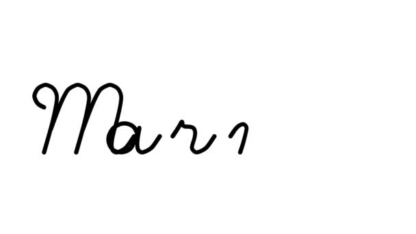 Marmot Decorative Handwriting Animation Έξι Cursive Και Gothic Γραμματοσειρές — Αρχείο Βίντεο