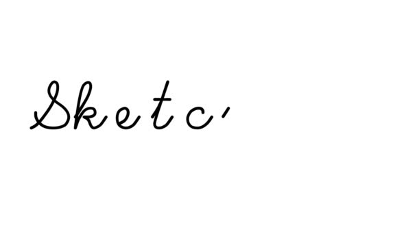 Sketchpad Decorative Handwriting Animation Six Cursive Gothic Fonts — 비디오