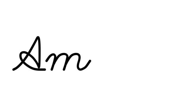 Амишская Анимация Декоративным Почерком Шести Курсивных Готических Шрифтах — стоковое видео