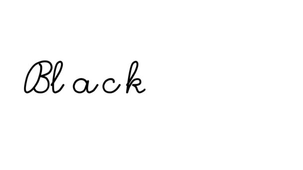 Blackberry Decorative Handwriting Animation Six Cursive Gothic แบบอ กษรส าหร — วีดีโอสต็อก