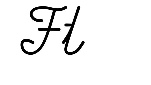 Ftp Decorative Handwriting Animation Six Cursive Gothic Fonts — 비디오