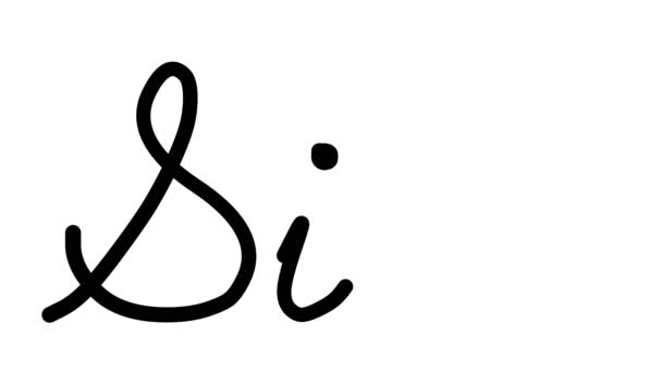 Sir Decorative Handwriting Animation Six Cursive Gothic Fonts — Videoclip de stoc