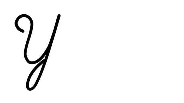 York Decorative Handwriting Animation Six Cursive Gothic Fonts — 비디오