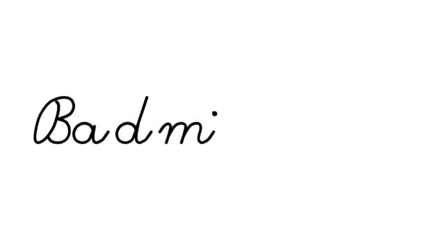 Badminton Decorative Handwriting Animation Six Cursive Gothic Fonts — Stock Video