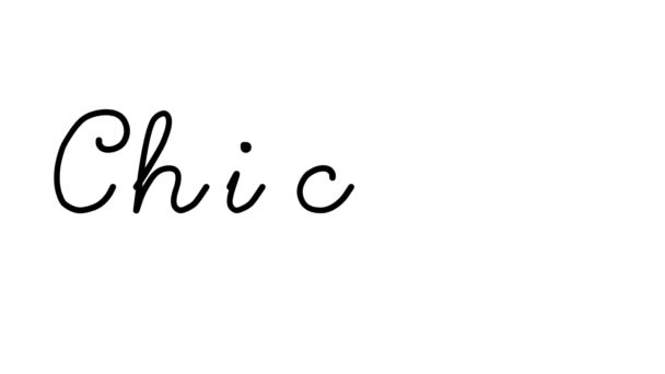 Chicago Decorative Handwriting Animation Six Cursive Gothic Fonts — Videoclip de stoc