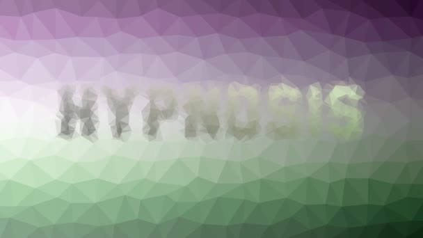 Hypnose Löst Interessante Tessellating Looping Animierte Polygone Auf — Stockvideo