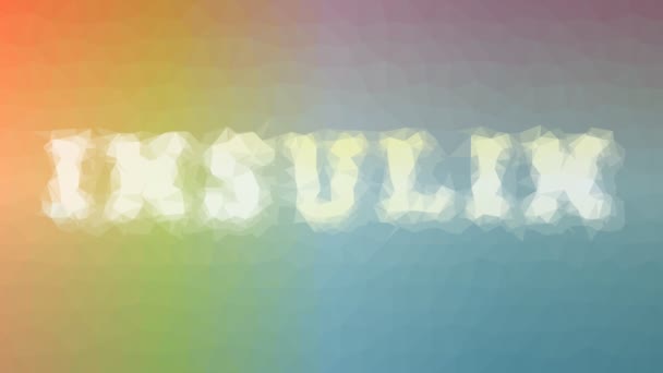 Insulin Muncul Techno Tessellated Looping Pulsing Polygons — Stok Video