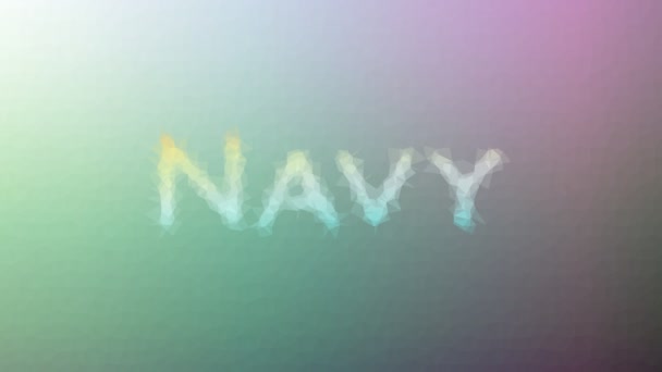 Navy Dissolve Interessanti Triangoli Pulsanti Loop Tassellazione — Video Stock