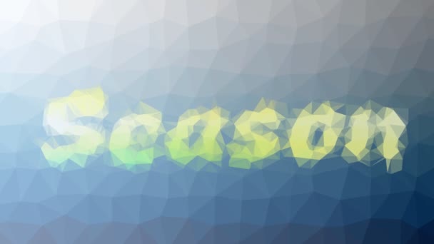 Season Fade Modern Tessellating Looping Animated Triangles — Stock Video