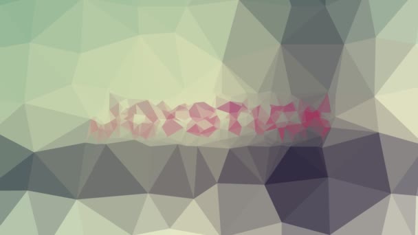 Joystick Desbotar Triângulos Tecnológicos Tesselados Looping Móveis — Vídeo de Stock