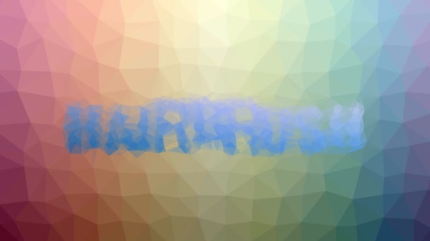 Hairbrush Fade Modern Tessellated Looping Moving Triangles — Stock Video