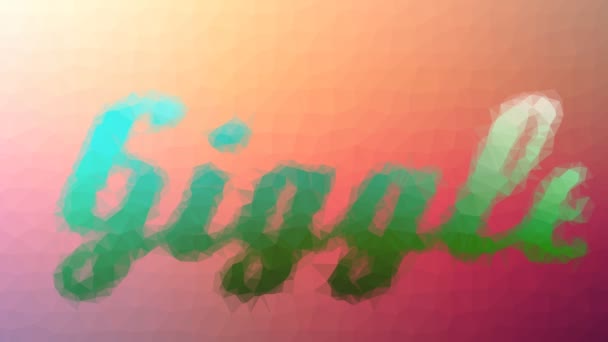 Giggle Dissolve Tessellation Aneh Looping Pulsing Triangles — Stok Video