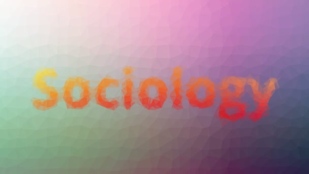 Sociologie Dissolution Étranges Triangles Animés Boucle Essellante — Video