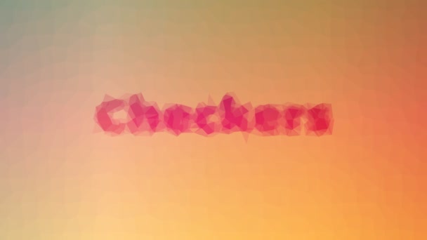 Checkers Διαλύοντας Ενδιαφέρουσες Tessellation Looping Παλμικά Τρίγωνα — Αρχείο Βίντεο