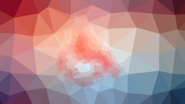 Toegangssymbool Voor Het Oplossen Van Techno Tessellatielussen Pulserende Polygonen — Stockvideo